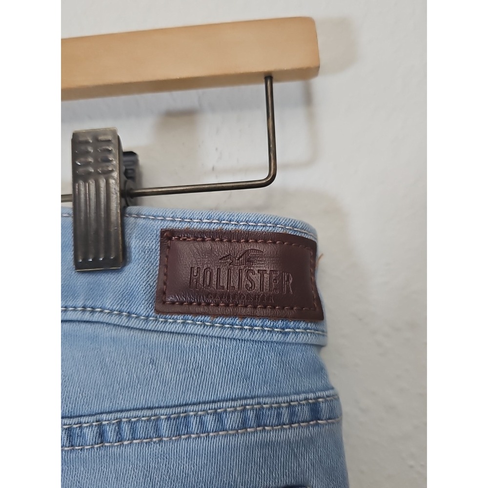 Hollister Jeans Women's Low Rise Super Skinny Distressed Size 00R - Picture 5 of 12